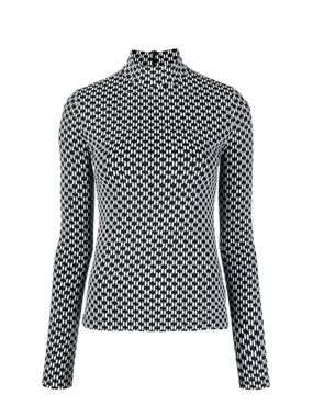 Karl Lagerfeld
monogram-print long-sleeve top. Size S